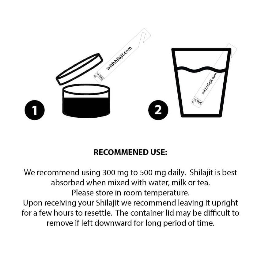 Natural & Pure Shilajit Resin – natūralus šiladžitas iš Himalajų ir Sibiro