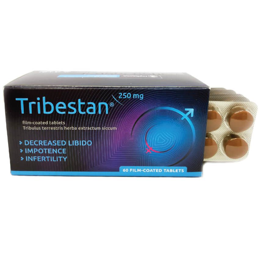 Tribestan® Sopharma – maisto papildas su Tribulus terrestris, 60 plėvele dengtų tablečių
